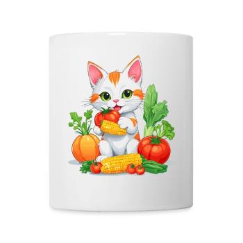 Bio Katze - Tasse - Weiß - Vorne