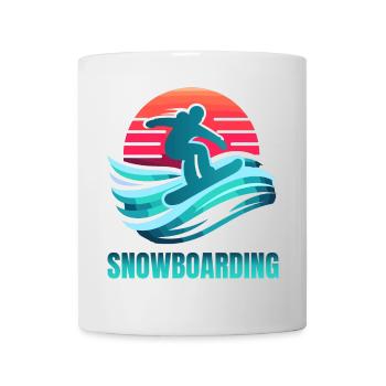Vibrant Snowboarding Surf Scene - Mug - white - Front