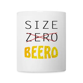 lustiger Bierspruch, Beer, Bier, Size Biero - Tasse - Weiß - Vorne