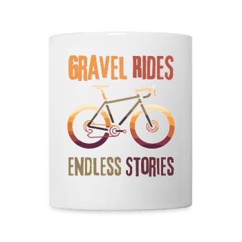 Gravel Bike Rides Endless Stories Tee - Mug blanc - blanc - Devant