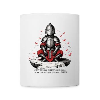 C'est pas moi qui explique mal, ... qui sont cons - Mug blanc - blanc - Devant