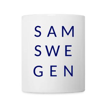 Samswegen Schriftzug - Tasse - Weiß - Vorne
