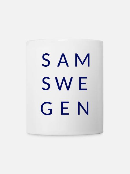 Samswegen Schriftzug - Tasse - Weiß