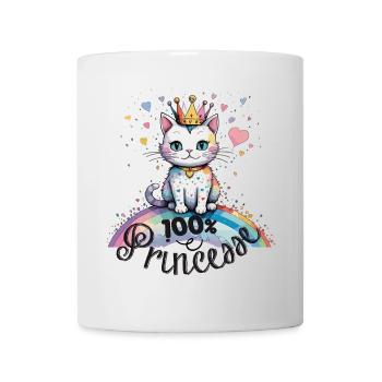 100% princess, cat humor! - Mug - white - Front