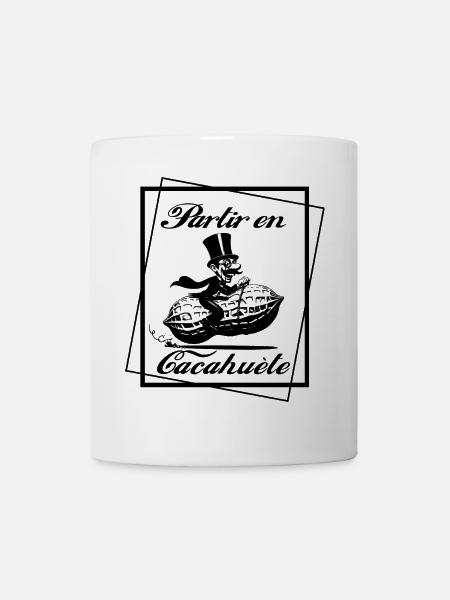 Partir en cacahuète - Mug blanc - blanc