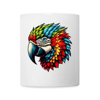 Papagei - Tasse - Weiß - Vorne