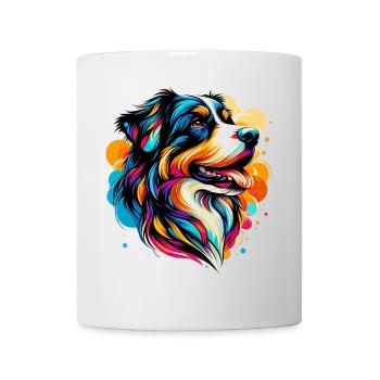 Berner Schweizer Sennenhund Grosser Schäferhund - Tasse - Weiß - Vorne