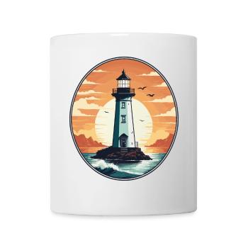 Leuchtturm - Tasse - Weiß - Vorne