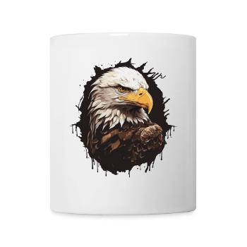 Weisskopfseeadler Portrait - Tasse - Weiß - Vorne