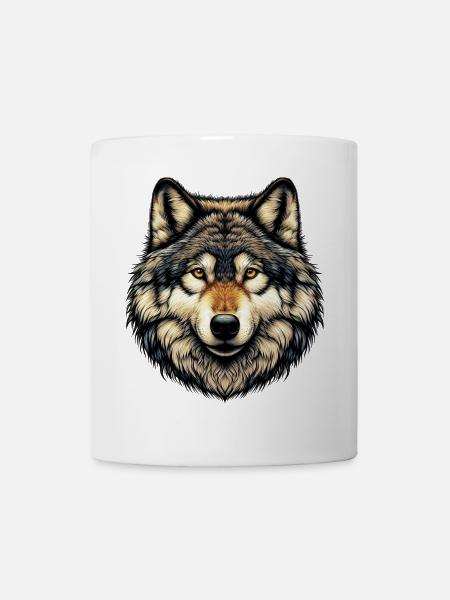 Wolf - Tasse - Weiß
