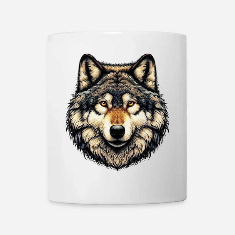 Wolf - Tasse - Weiß