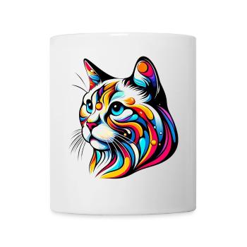Katze - Tasse - Weiß - Vorne