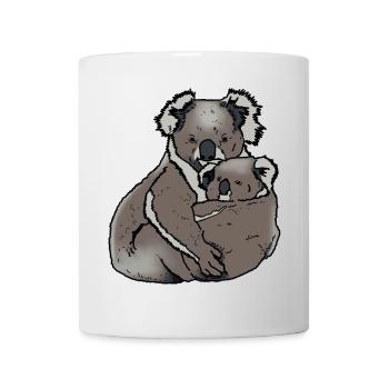 Koala - Mom with Baby - Mug - white - Front