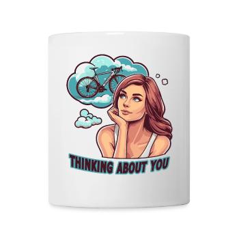 Rêver de design de vélo d’aventure - Mug blanc - blanc - Devant