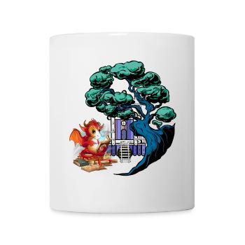 magic, dragon, dragon, mythical creature, fable, magic, child - Mug - white - Front