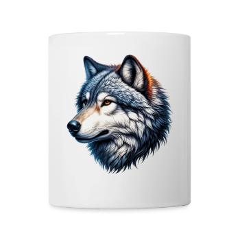 Loup - Mug blanc - blanc - Devant
