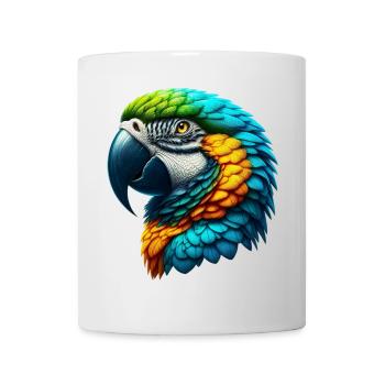 Papagei - Tasse - Weiß - Vorne