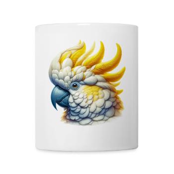 Kakadu-Papagei - Tasse - Weiß - Vorne