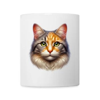 Katze - Tasse - Weiß - Vorne