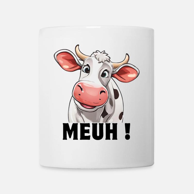 vache, vache laitière, éleveur de vaches - Mug blanc - blanc