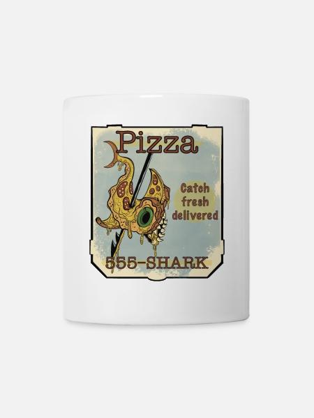 pizza hai - Tasse - Weiß