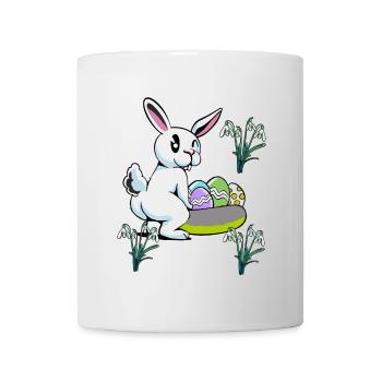 Easter Bunny Easter Nest Eggs Bunny Rabbit Child - Mug - white - Front