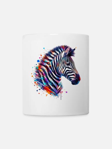 Zebra - Tasse - Weiß