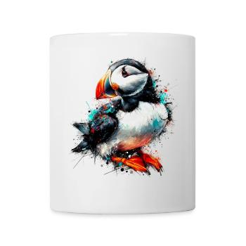 Papageitaucher - Tasse - Weiß - Vorne