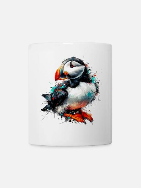 Macareux - Mug blanc - blanc