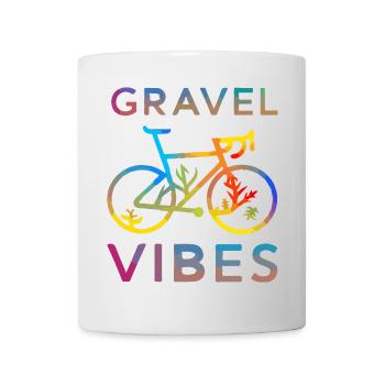 Colourful Autumn Inspired Bicycle Design - Mug - white - Front