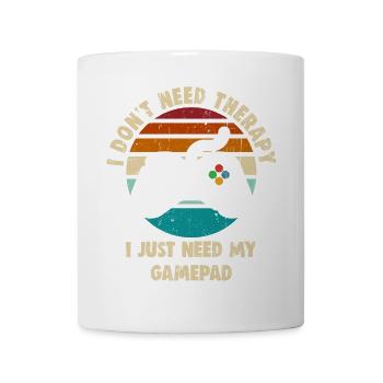 Thérapie par manette de jeu Retro Sunset - Mug blanc - blanc - Devant