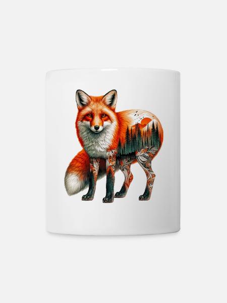 Fuchs - Tasse - Weiß