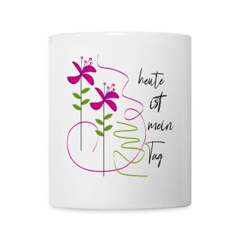 Aujourd’hui, c’est mon jour - Mug blanc - blanc - Devant