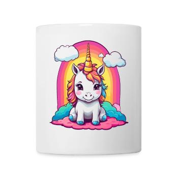 Mignon bébé licorne - Mug blanc - blanc - Devant