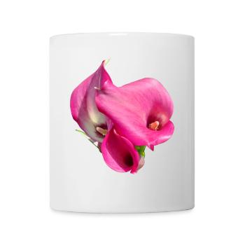 Trio de Fleurs Calla Roses - Mug blanc - blanc - Devant