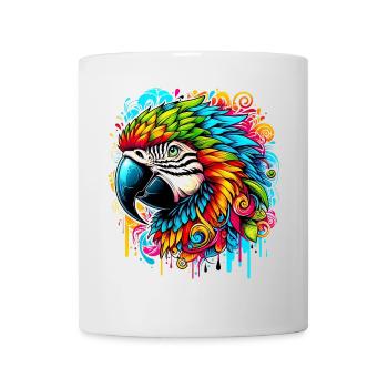 Papagei - Tasse - Weiß - Vorne
