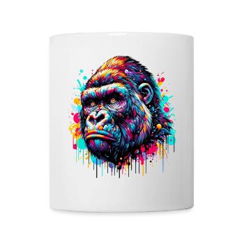 Gorille - Mug blanc - blanc - Devant
