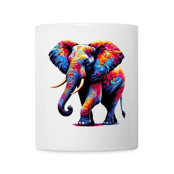 Elefant - Tasse - Weiß - Vorne