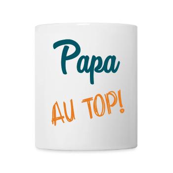 HAPPY FATHER'S DAY. DAD. FATHER'S DAY. FATHER. GOOD - Mug - white - Front