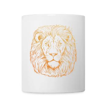 Lion Portrait - Mug - white - Front