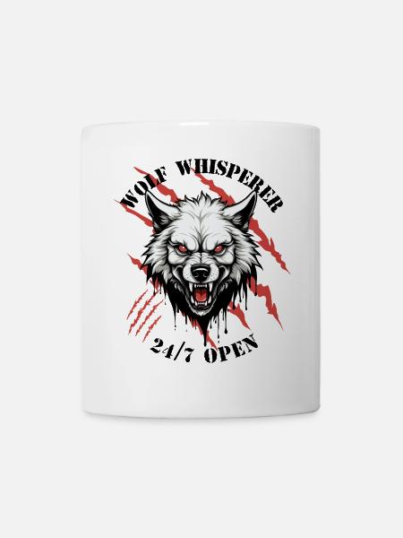 Wolf Flüsterer - Tasse - Weiß