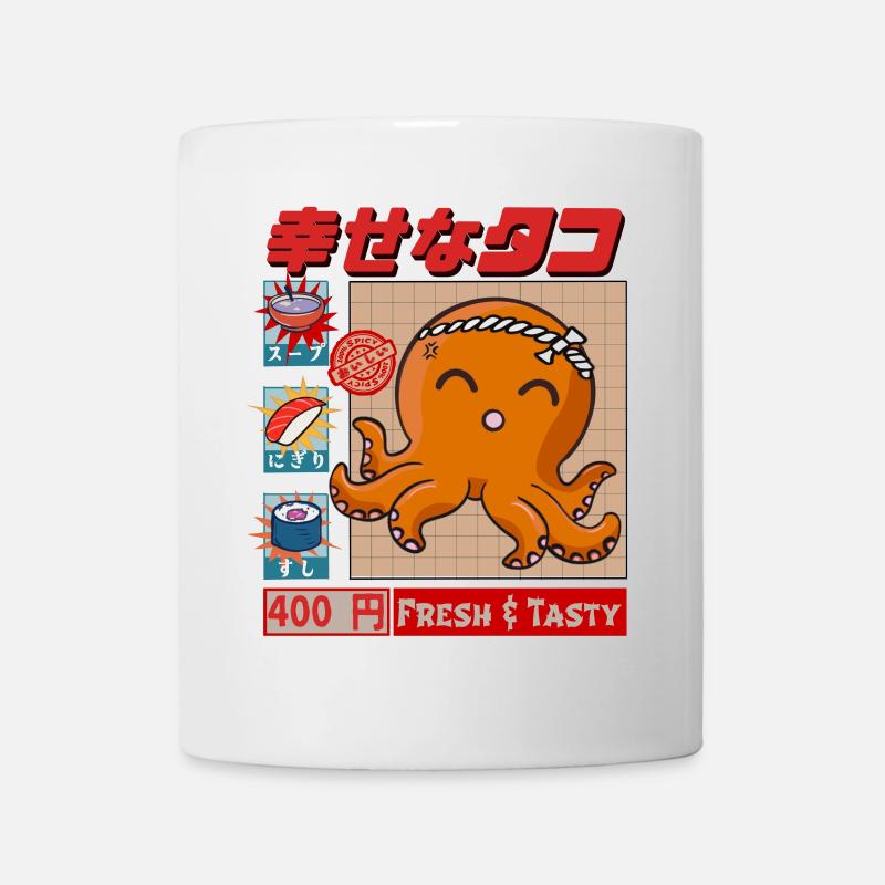 Happy Squid - Fresh & tasty - Tasse - Weiß