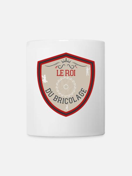 Le roi du bricolage. Blason meilleur bricoleur - Mug blanc - blanc
