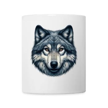 Loup - Mug blanc - blanc - Devant