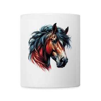 Cheval - Mug blanc - blanc - Devant