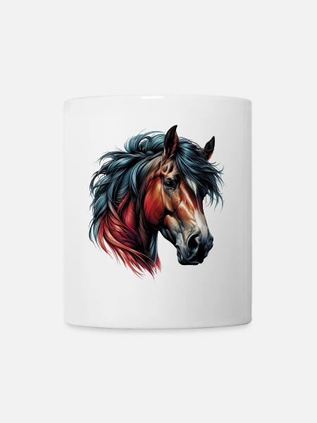 Cheval - Mug blanc - blanc