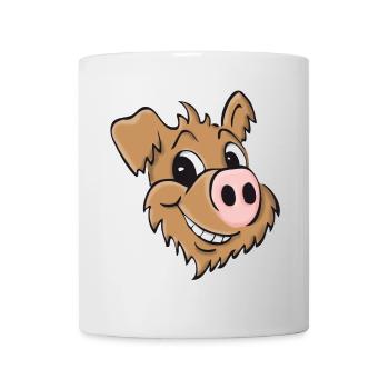 Pig dog - smiling - Mug - white - Front