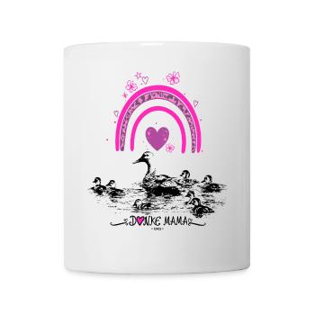 Mother's Day Duck Mom Baby Rainbow - Mug - white - Front