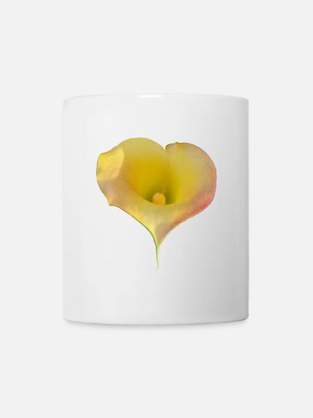 GELBE CALLA-LILIE - Tasse - Weiß