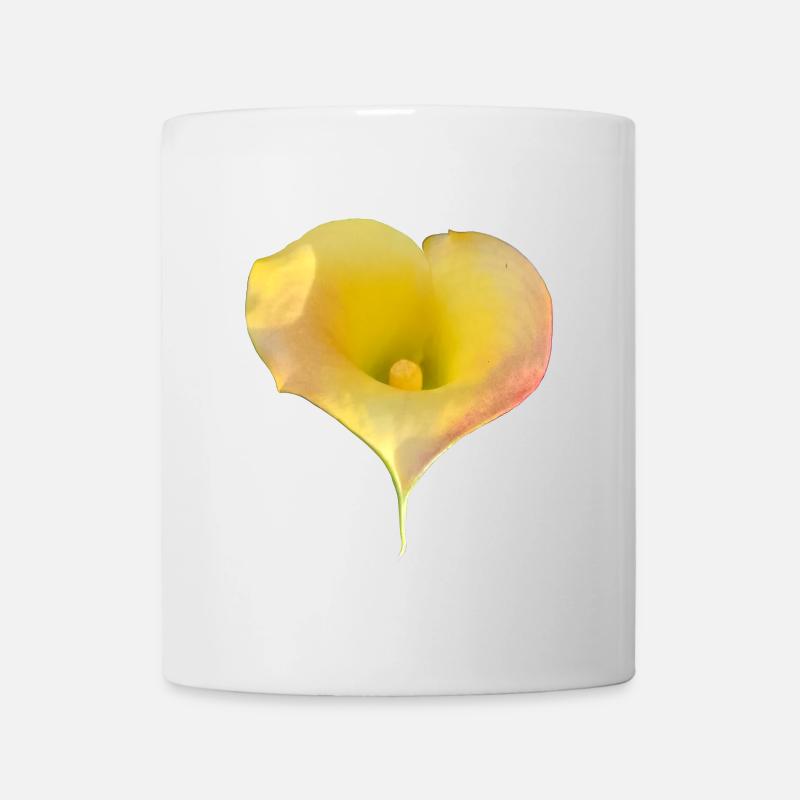 GELBE CALLA-LILIE - Tasse - Weiß